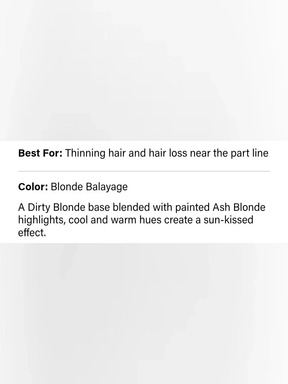 LIKE NEW Blonde Balayage Scalp Fill Ins